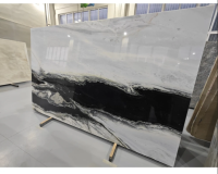 Слэб из Мрамора "Panda White", полирован, толщина 1,8 см