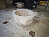 Курна из Мрамора Burdur Beige 44х44х25