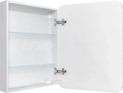 Зеркало-шкаф STWORKI Монтре 60 с подсветкой, сенсорное, светодиод в полотне, навесное, белой, МДФ